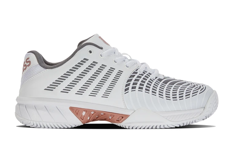 K-Swiss Express Light 3 HB Tennisschoen Wit/grijs/ros? Goud Dames 3 K-Swiss Express Light 3 HB Tennisschoen Wit/grijs/ros? Goud Dames
