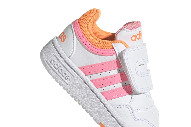 Adidas Hoops 3.0 Sneaker Wit/roze/oranje Baby & Peuter 7 Adidas Hoops 3.0 Sneaker Wit/roze/oranje Baby & Peuter - Afbeelding 5