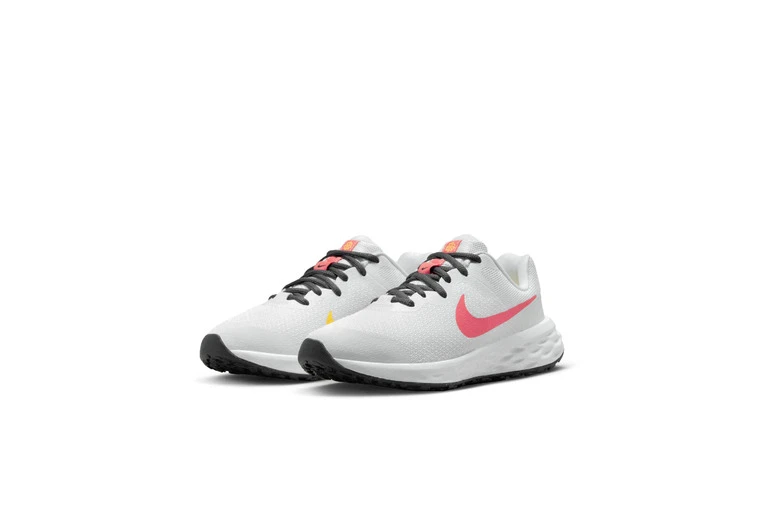 Nike Revolution 6 Loopschoenen Wit/gridiron/laser Orange/sea Coral KIDS 5 Nike Revolution 6 Loopschoenen Wit/gridiron/laser Orange/sea Coral KIDS - Afbeelding 3